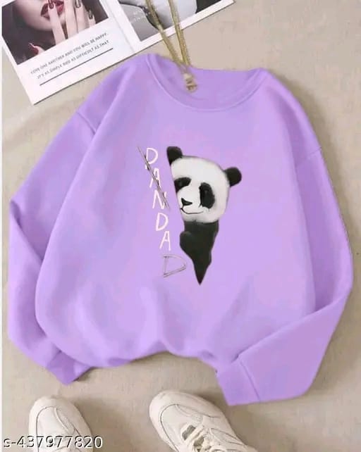 Cute Cartoon Cat Printed Sweatshirt