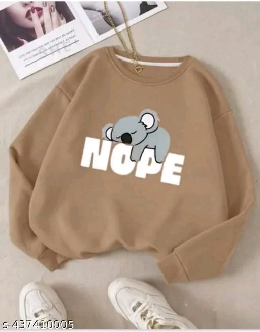 Cute Koala NOPE Beige Sweatshirt