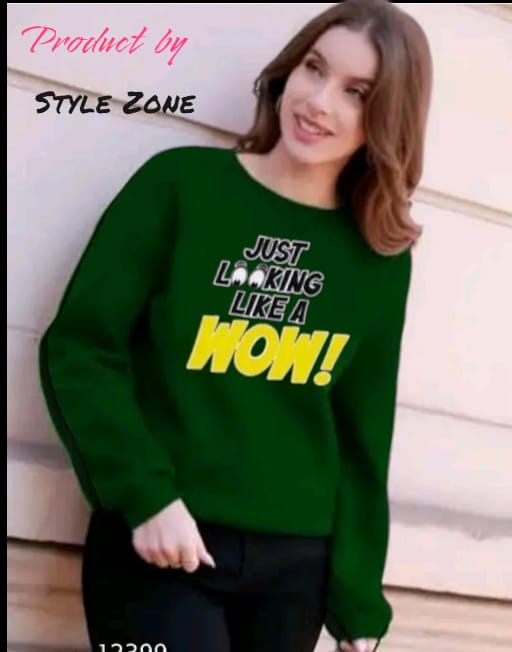 Just Looking Like a WOW Graphic Sweatshirt