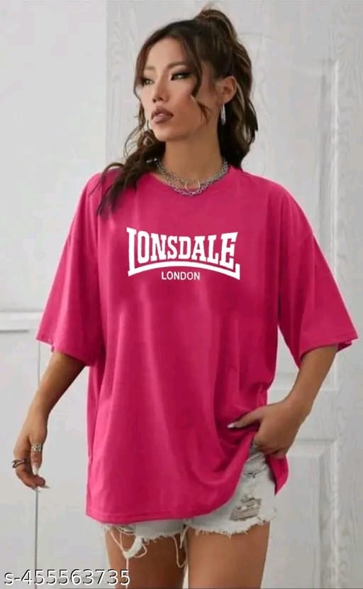 Oversized Pink Smiley Face T-Shirt