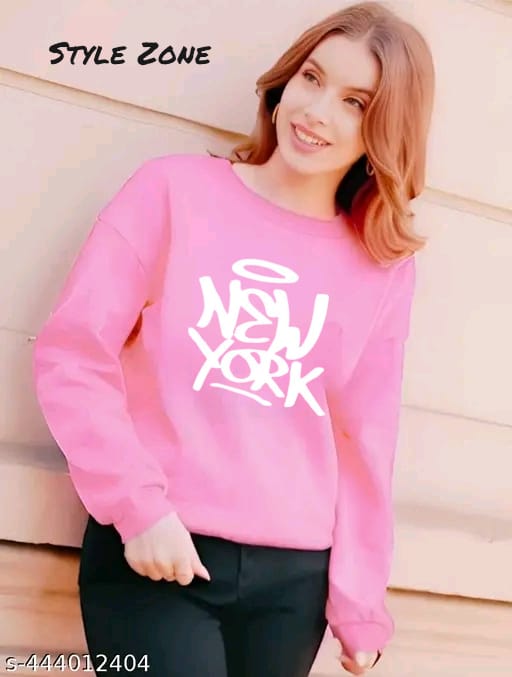 Halo New York Pink Graphic Sweatshirt